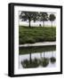 Cyclist on Banks of River Somme, St. Valery Sur Somme, Picardy, France-David Hughes-Framed Photographic Print