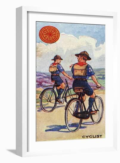 'Cyclist' Scout Badge, 1923-English School-Framed Giclee Print