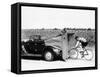 Cyclist Training Behind an Auburn Car, C1935-null-Framed Stretched Canvas