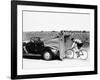 Cyclist Training Behind an Auburn Car, C1935-null-Framed Photographic Print