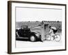 Cyclist Training Behind an Auburn Car, C1935-null-Framed Photographic Print