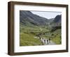 Cyclists Ascending Honister Pass, Lake District National Park, Cumbria, England, UK, Europe-James Emmerson-Framed Photographic Print