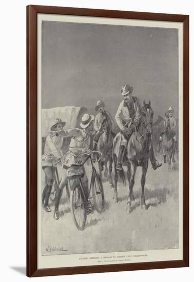 Cyclists Bringing a Message to Jameson from Johannesburg-William Heysham Overend-Framed Giclee Print