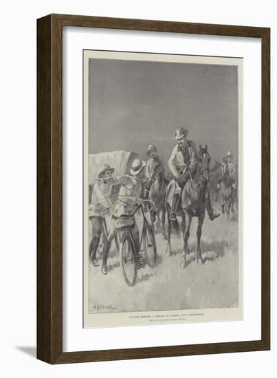 Cyclists Bringing a Message to Jameson from Johannesburg-William Heysham Overend-Framed Giclee Print