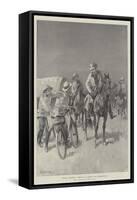 Cyclists Bringing a Message to Jameson from Johannesburg-William Heysham Overend-Framed Stretched Canvas