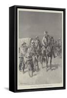 Cyclists Bringing a Message to Jameson from Johannesburg-William Heysham Overend-Framed Stretched Canvas