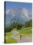 Cyclists, Grange Sous La Neige, Midi-Pyrenees, France-Doug Pearson-Stretched Canvas