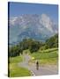 Cyclists, Grange Sous La Neige, Midi-Pyrenees, France-Doug Pearson-Stretched Canvas