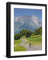 Cyclists, Grange Sous La Neige, Midi-Pyrenees, France-Doug Pearson-Framed Photographic Print