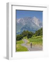 Cyclists, Grange Sous La Neige, Midi-Pyrenees, France-Doug Pearson-Framed Photographic Print