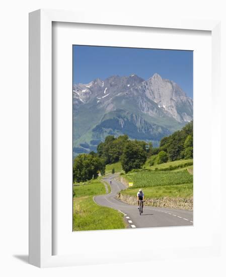 Cyclists, Grange Sous La Neige, Midi-Pyrenees, France-Doug Pearson-Framed Photographic Print