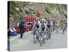 Cyclists Including Lance Armstrong and Yellow Jersey Alberto Contador in the Tour De France 2009-Christian Kober-Stretched Canvas