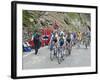 Cyclists Including Lance Armstrong and Yellow Jersey Alberto Contador in the Tour De France 2009-Christian Kober-Framed Photographic Print