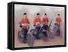 Cyclists of the Lancashire Fusiliers, from 'South Africa and the Transvaal War'-Louis Creswicke-Framed Stretched Canvas