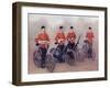 Cyclists of the Lancashire Fusiliers, from 'South Africa and the Transvaal War'-Louis Creswicke-Framed Giclee Print