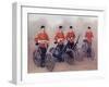 Cyclists of the Lancashire Fusiliers, from 'South Africa and the Transvaal War'-Louis Creswicke-Framed Giclee Print