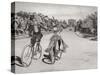 Cyclists on the Way to the Bois Du Boulogne-null-Stretched Canvas