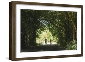 Cyclists Tunnel-Charles Bowman-Framed Photographic Print