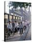 Cyclists, Vietnam, Indochina, Southeast Asia-Tim Hall-Stretched Canvas