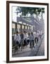 Cyclists, Vietnam, Indochina, Southeast Asia-Tim Hall-Framed Photographic Print