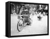 Cyclo in Old Hanoi, Vietnam-Walter Bibikow-Framed Stretched Canvas