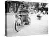 Cyclo in Old Hanoi, Vietnam-Walter Bibikow-Stretched Canvas