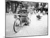 Cyclo in Old Hanoi, Vietnam-Walter Bibikow-Mounted Premium Photographic Print