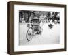 Cyclo in Old Hanoi, Vietnam-Walter Bibikow-Framed Photographic Print