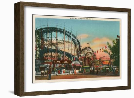 Cyclone, Coney Island, New York City-null-Framed Art Print