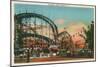 Cyclone, Coney Island, New York City-null-Mounted Art Print