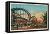 Cyclone, Coney Island, New York City-null-Framed Stretched Canvas