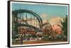 Cyclone, Coney Island, New York City-null-Framed Stretched Canvas