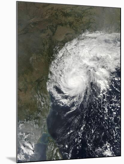 Cyclone Helen Making Landfall in the State of Andhra Pradesh, India-null-Mounted Photographic Print