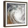 Cyclone Laurence Moves Far Inland over Western Australia-null-Framed Photographic Print