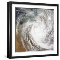 Cyclone Laurence Moves Far Inland over Western Australia-null-Framed Photographic Print