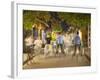 Cyclos and Bicycles on Street at Dusk, Hoi An, Quang Nam, Vietnam, Indochina, Southeast Asia, Asia-Ian Trower-Framed Photographic Print