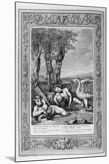 Cygnus Transformed into a Swan and Phaeton's Sisters into Poplars, 1733-Bernard Picart-Mounted Giclee Print