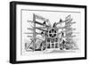 Cylinder Printing Press invented by Richard March Hoe-null-Framed Giclee Print