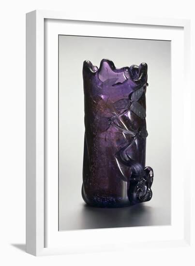 Cylindrical Vase in Violet Glass, 1890-1895-Ernesto Bertea-Framed Giclee Print