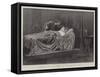 Cymbeline at the Lyceum Theatre, the Bedchamber Scene in Act II-Henry Marriott Paget-Framed Stretched Canvas