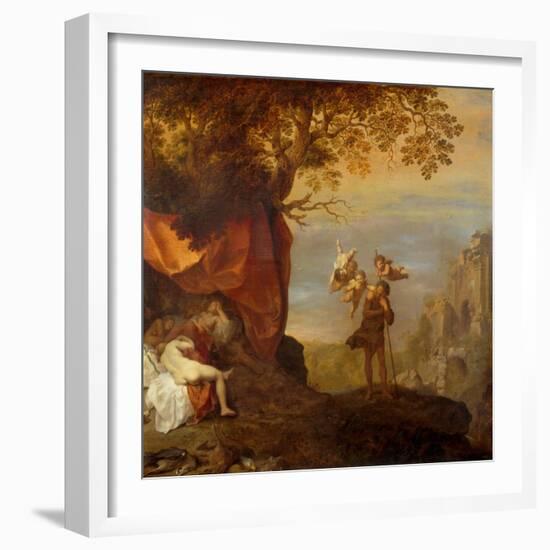 Cymon and Iphigenia, 1630-1640-Cornelis van Poelenburgh-Framed Giclee Print