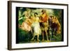 Cymon and Iphigenia-John Everett Millais-Framed Art Print