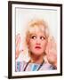 CYNDI LAUPER. "vibes" [1988], directed by KEN KWAPIS.-null-Framed Photographic Print