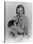 Cynthia Ann Parker with Her Daughter Prari Flower, C.1861-American Photographer-Stretched Canvas