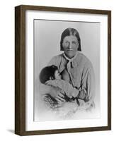 Cynthia Ann Parker with Her Daughter Prari Flower, C.1861-American Photographer-Framed Giclee Print