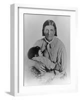 Cynthia Ann Parker with Her Daughter Prari Flower, C.1861-American Photographer-Framed Giclee Print