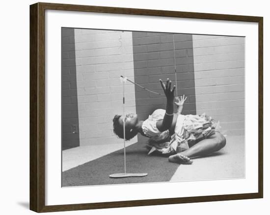 Cynthia Yuelue of Trinidad Dancing the Limbo at Party-Ralph Crane-Framed Photographic Print