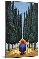 Cypress and Geese-Lowell Herrero-Mounted Art Print