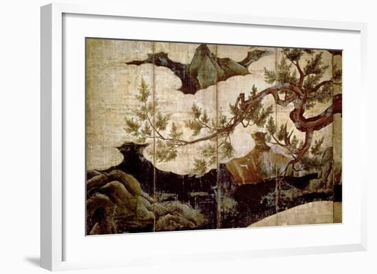 Cypress by Kano Eitoku, Muromanchi Period-null-Framed Giclee Print