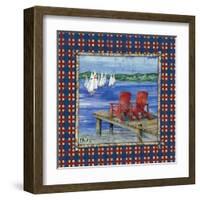 Cypress Lake II-Paul Brent-Framed Art Print